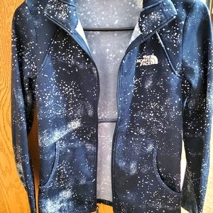 Dark blue/black North face fleece